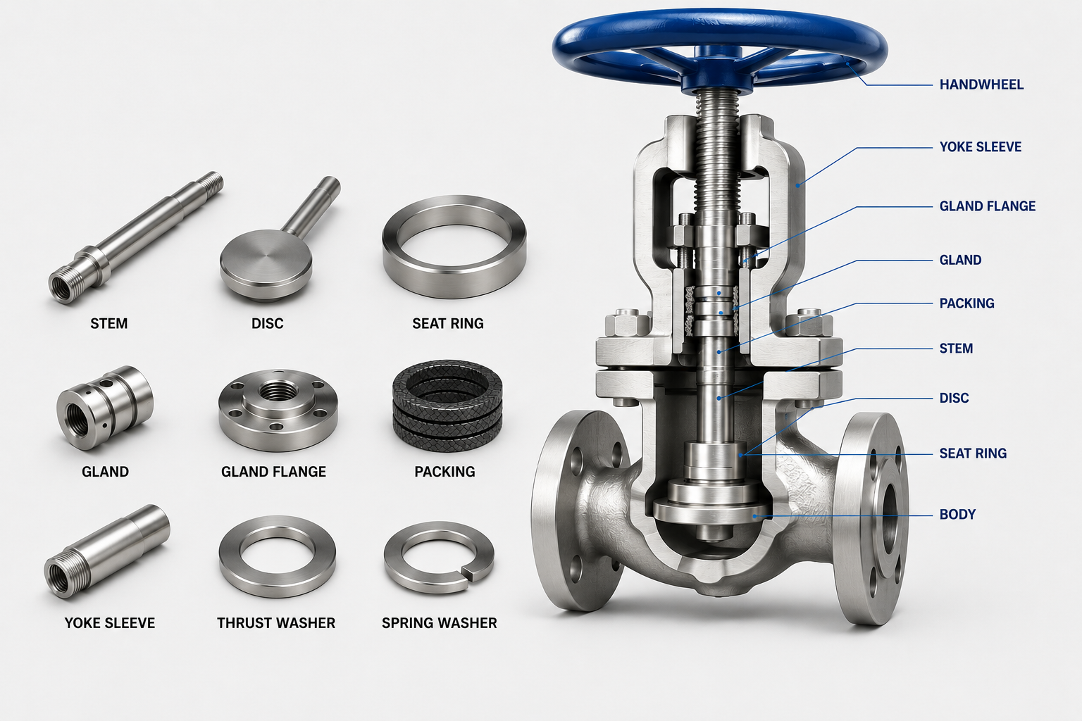 Investment Casted Valve Body Component