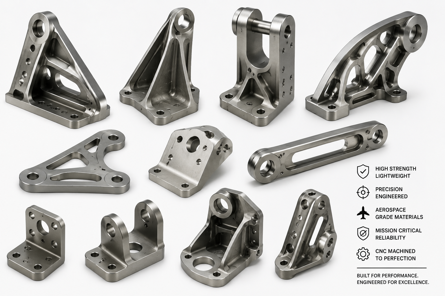 Superalloy Aerospace Structural Bracket Part